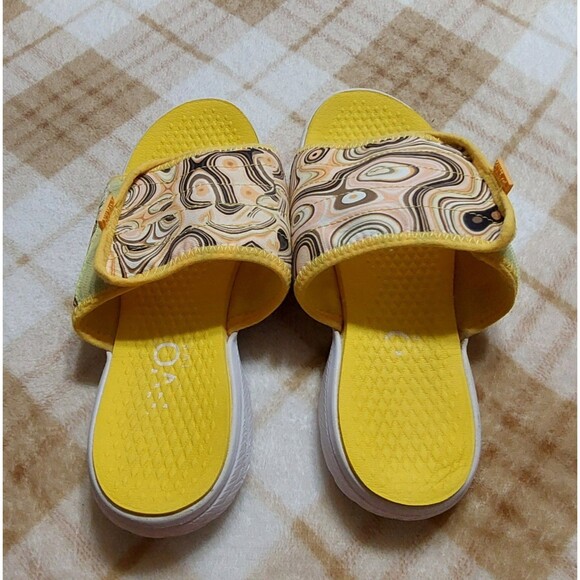 Vevo Active Mango Sandals Women's Slide size 9W,yellow, Comfort - Picture 3 of 11